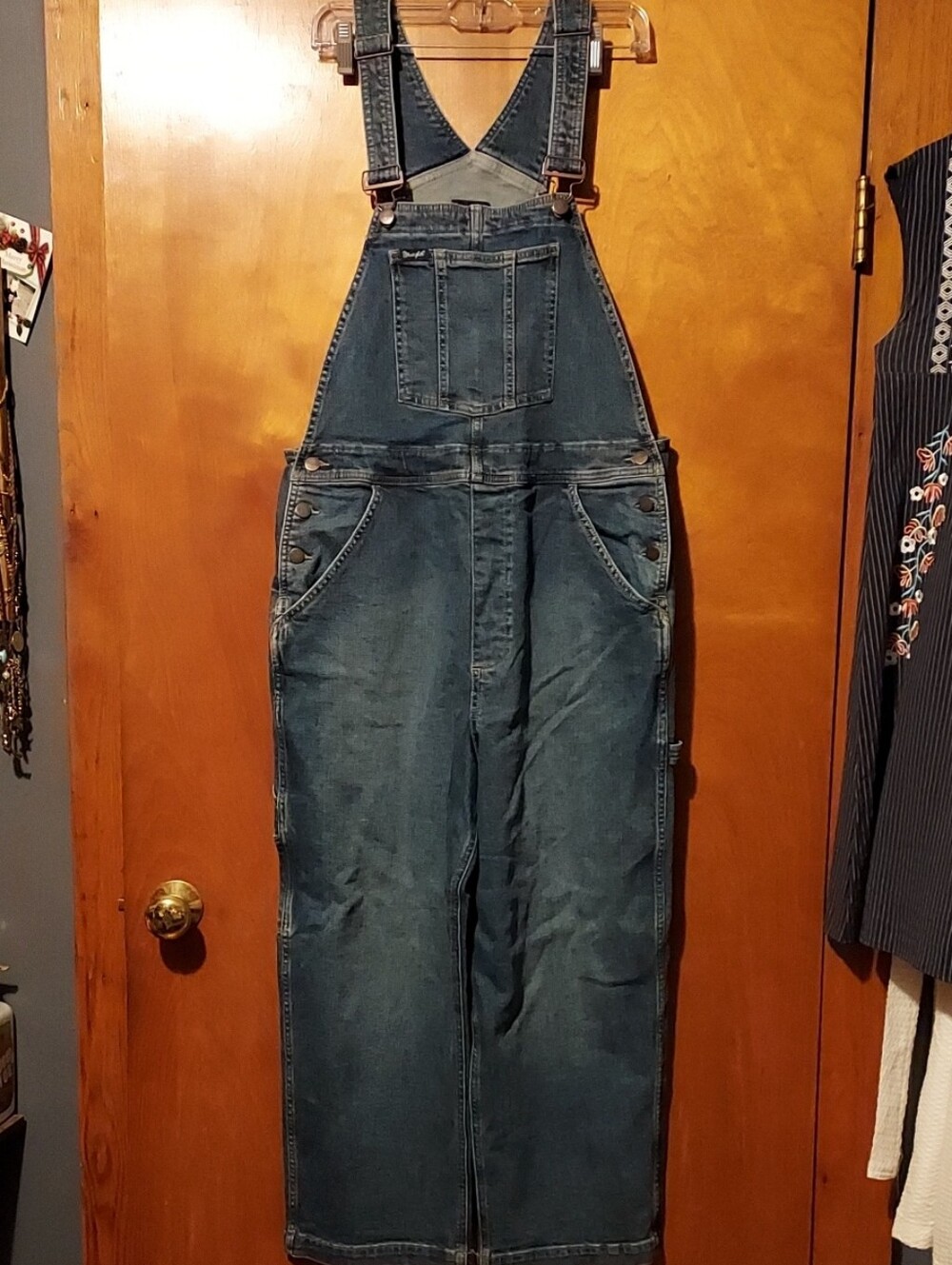 Wrangler Dark Blue Denim Overalls